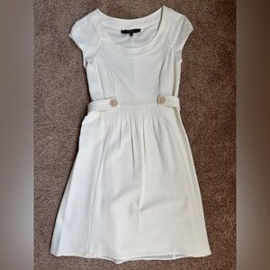 Nine West Cream Cap Sleeve Dress